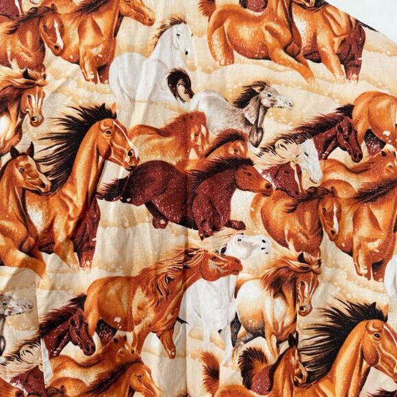 Rare Vintage 90s Anthropologie Wild Horse Blouse Western Cowgirl Shirt S - Picture 6 of 9